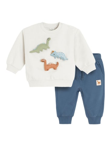 COOL CLUB 2tlg. Outfit in Blau/ Creme