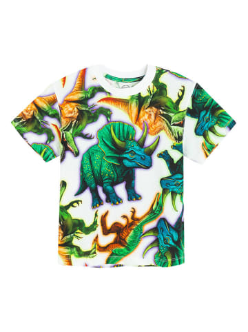 COOL CLUB Shirt wit/groen/lichtbruin