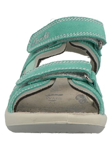 Lurchi Leder-Sandalen in Türkis