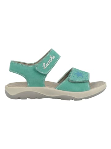 Lurchi Leder-Sandalen in Türkis
