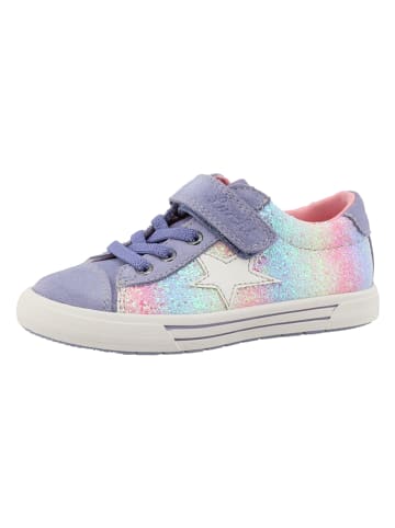 Lurchi Leren sneakers paars/meerkleurig