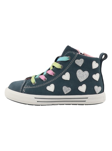 Lurchi Leder-Sneakers "Benia" in Dunkelblau/ Bunt