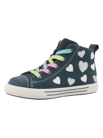 Lurchi Leder-Sneakers "Benia" in Dunkelblau/ Bunt