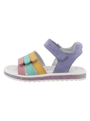 Lurchi Leder-Sandalen "Cimbaly" in Lila/ Bunt