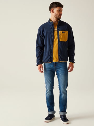 Regatta Fleece vest "Frankie" donkerblauw/geel