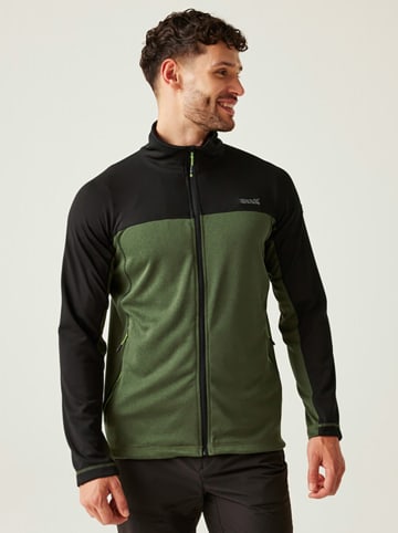Regatta Fleecejacke "Highton" in Grün/ Schwarz