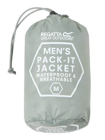 Regatta Kurtka przeciwdeszczowa "Pack It III" w kolorze błękitnym
