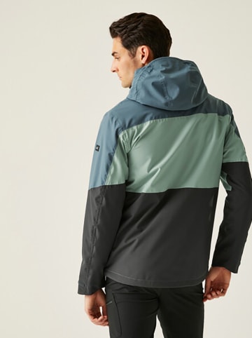 Regatta Regenjas "Maland II" blauw/groen/antraciet