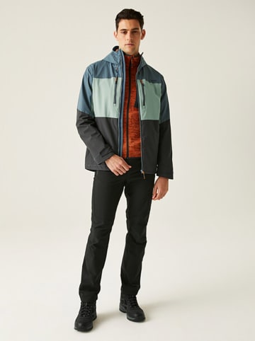 Regatta Regenjas "Maland II" blauw/groen/antraciet