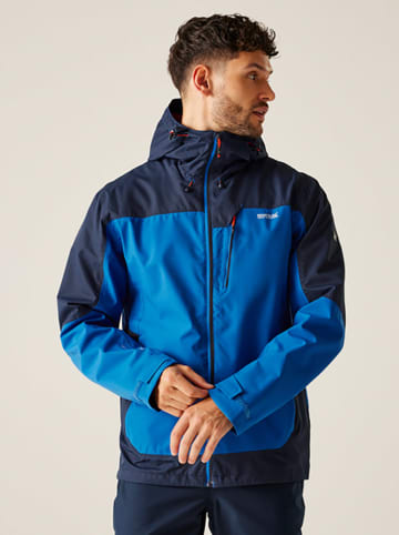 Regatta Regenjacke "Highton IV" in Blau/ Dunkelblau