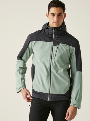 Regatta Regenjacke "Highton IV" in Grün/ Anthrazit