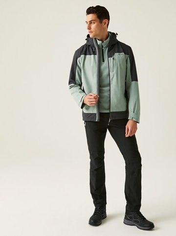 Regatta Regenjacke "Highton IV" in Grün/ Anthrazit