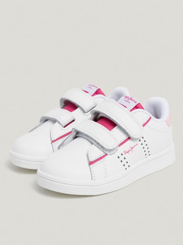 Pepe Jeans FOOTWEAR Leder-Sneakers in Weiß