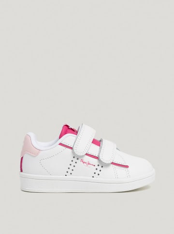 Pepe Jeans FOOTWEAR Leder-Sneakers in Weiß