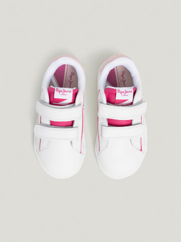 Pepe Jeans FOOTWEAR Leder-Sneakers in Weiß