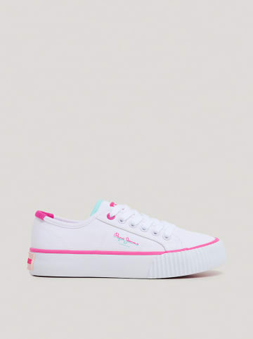 Pepe Jeans FOOTWEAR Sneakersy w kolorze biało-różowym