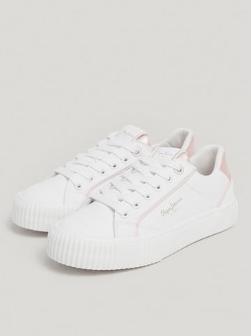 Pepe Jeans FOOTWEAR Sneakersy w kolorze biało-jasnoróżowym