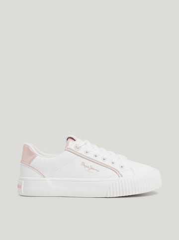 Pepe Jeans FOOTWEAR Sneakersy w kolorze biało-jasnoróżowym