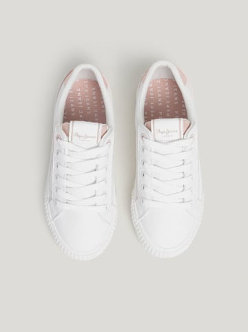 Pepe Jeans FOOTWEAR Sneakersy w kolorze biało-jasnoróżowym