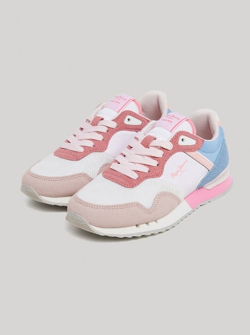 Pepe Jeans FOOTWEAR Sneakers wit/lichtroze/lichtblauw