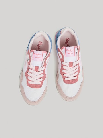 Pepe Jeans FOOTWEAR Sneakersy w kolorze biało-jasnoróżowo-błękitnym
