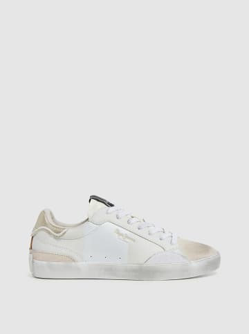Pepe Jeans FOOTWEAR Leder-Sneakers in Weiß