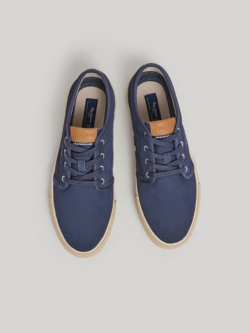 Pepe Jeans FOOTWEAR Leder-Sneakers in Dunkelblau