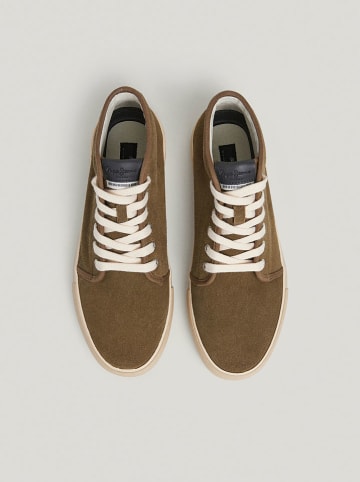 Pepe Jeans FOOTWEAR Leren sneakers bruin