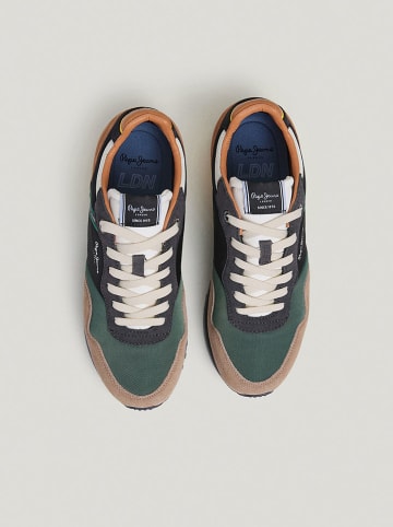 Pepe Jeans FOOTWEAR Sneakers in Beige/ Grün/ Dunkelblau