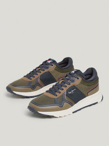 Pepe Jeans FOOTWEAR Sneakers in Hellbraun/ Dunkelblau/ Khaki