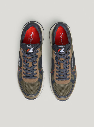 Pepe Jeans FOOTWEAR Sneakers in Hellbraun/ Dunkelblau/ Khaki