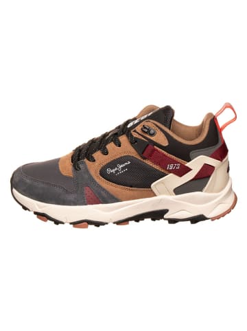 Pepe Jeans FOOTWEAR Sneakers in Anthrazit/ Hellbraun