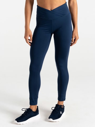 Dare 2b Legginsy sportowe "Revived II" w kolorze granatowym
