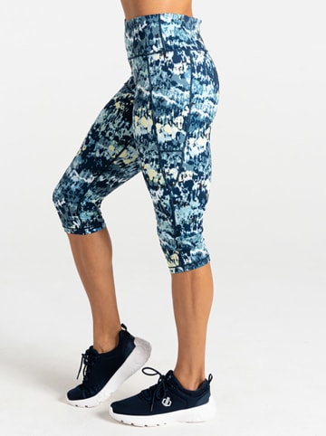 Dare 2b Trainingsleggings "Influential II" in Hellblau/ Blau/ Weiß