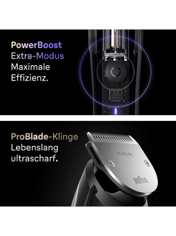 Braun Barttrimmer ''Series 9'' in Chrom