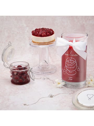 Juwelkerze Duftkerze mit Armkette "Cherry Kiss" - 400 g