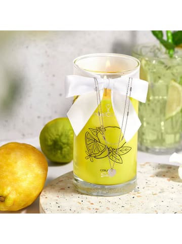 Juwelkerze Duftkerze mit Halskette "Citrus of Sicily" - 400 g