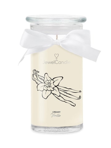 Juwelkerze Duftkerze mit Halskette "Creamy Vanilla" - 400 g