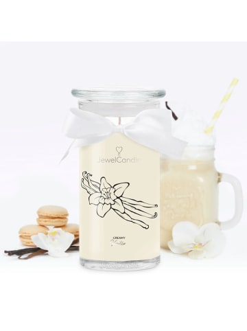 Juwelkerze Duftkerze mit Halskette "Creamy Vanilla" - 400 g