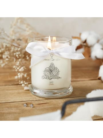 Juwelkerze Duftkerze mit Ohrringen "Fluffy Cotton" - 250 g