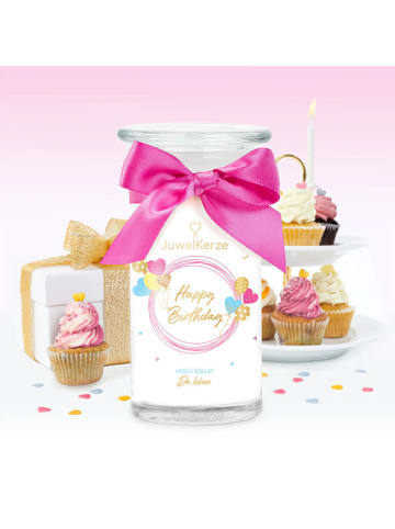 Juwelkerze Duftkerze mit Armkette "Happy Birthday" - 400 g