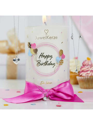 Juwelkerze Duftkerze mit Armkette "Happy Birthday" - 400 g