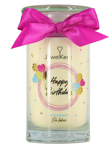 Juwelkerze Duftkerze mit Ohrringen "Happy Birthday" - 400 g