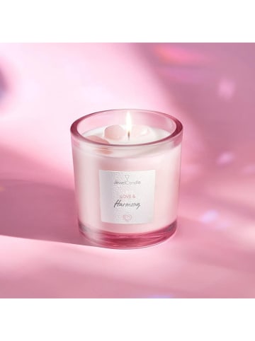 Juwelkerze Duftkerze mit Edelsteinen "Love & Harmony" - 330 g