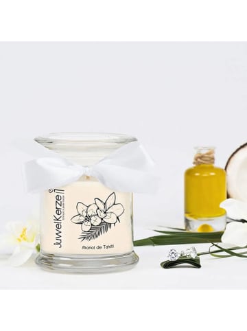 Juwelkerze Duftkerze mit Ohrringen "Monoi De Tahiti" - 250 g