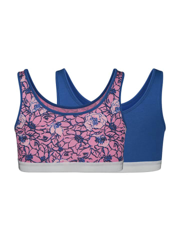 Skiny 2-delige set: bustiers blauw/lichtroze