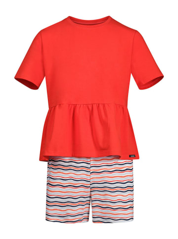 Skiny Pyjama in Rot/ Bunt