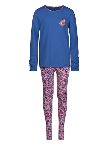 Skiny Pyjama in Blau/ Rosa