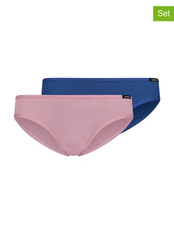 Skiny 2er-Set: Slips in Rosa/ Blau
