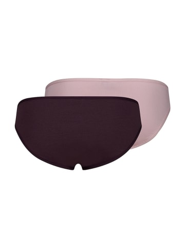 Skiny 2er-Set: Slips in Rosa/ Braun